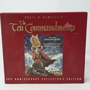 Sealed‎ The Ten Commandments 35th Anniversary Collector's Edition VHS Set New